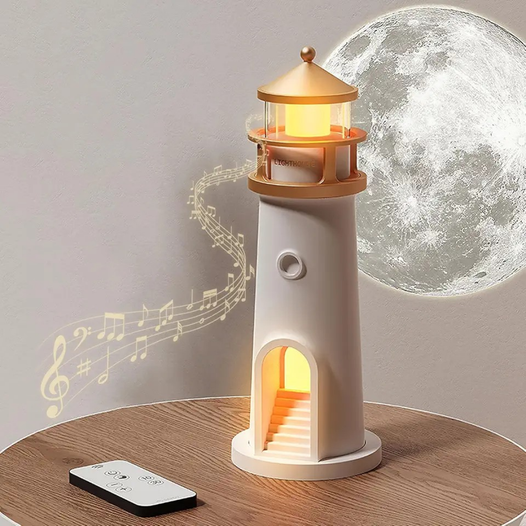 Lámpara Faro Lunar – Proyector de Luna y Luz Nocturna Decorativa